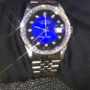 Rolex Diamond Oyster Perpetual Datejust Wrist Watch